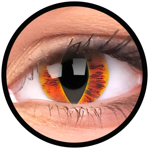 ColourVue Crazy čočky - Saurons Eye (2 ks roční) - nedioptrické, doprodej