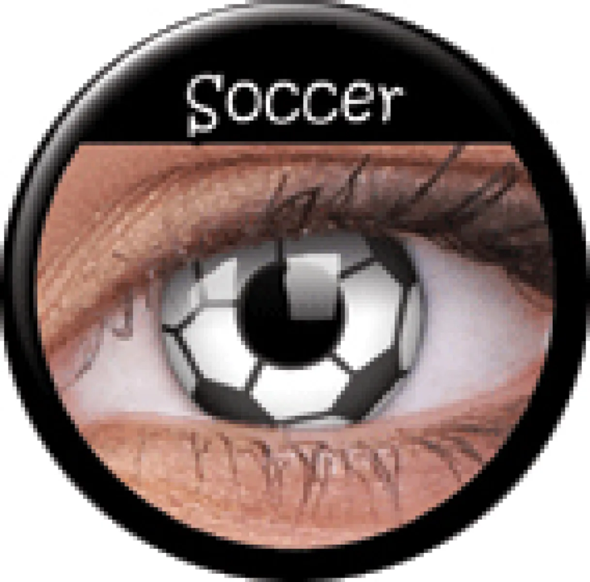 ColourVue Crazy čočky - Soccer (2 ks roční) - nedioptrické