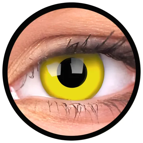 ColourVue Crazy čočky - Yellow (2 ks tříměsíční) - nedioptrické