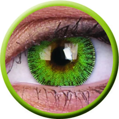 ColourVue Fusion - Yellow Green (2 čočky tříměsíční) - dioptrické, doprodej