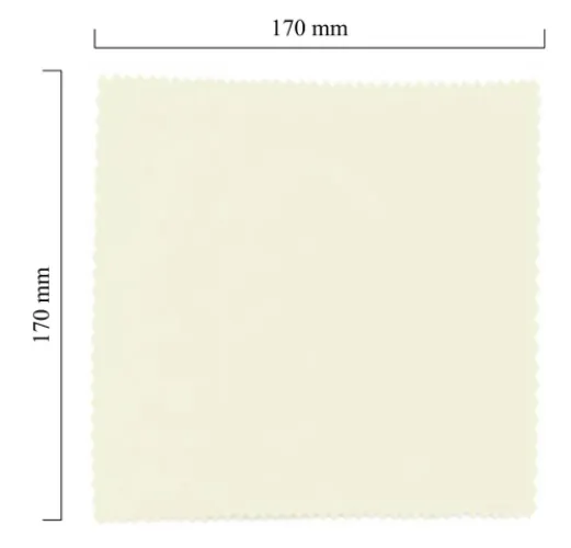 Hadřík na brýle z mikrovlákna jednobarevný - bílý 170x170 mm