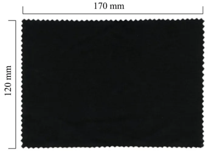 Hadřík na brýle z mikrovlákna jednobarevný - černý 120x170