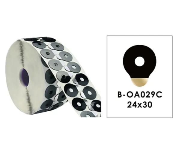 Lepicí podložky EXTRA silné - pro automatické brusky 30 mm x 24 mm, 1000 ks - černé velké