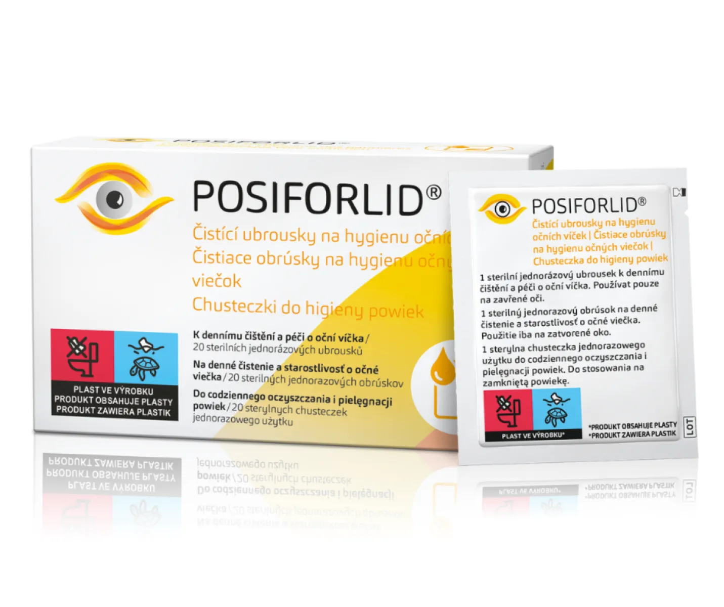 POSIFORLID® - Čistící ubrousky na hygienu očních víček 20ks